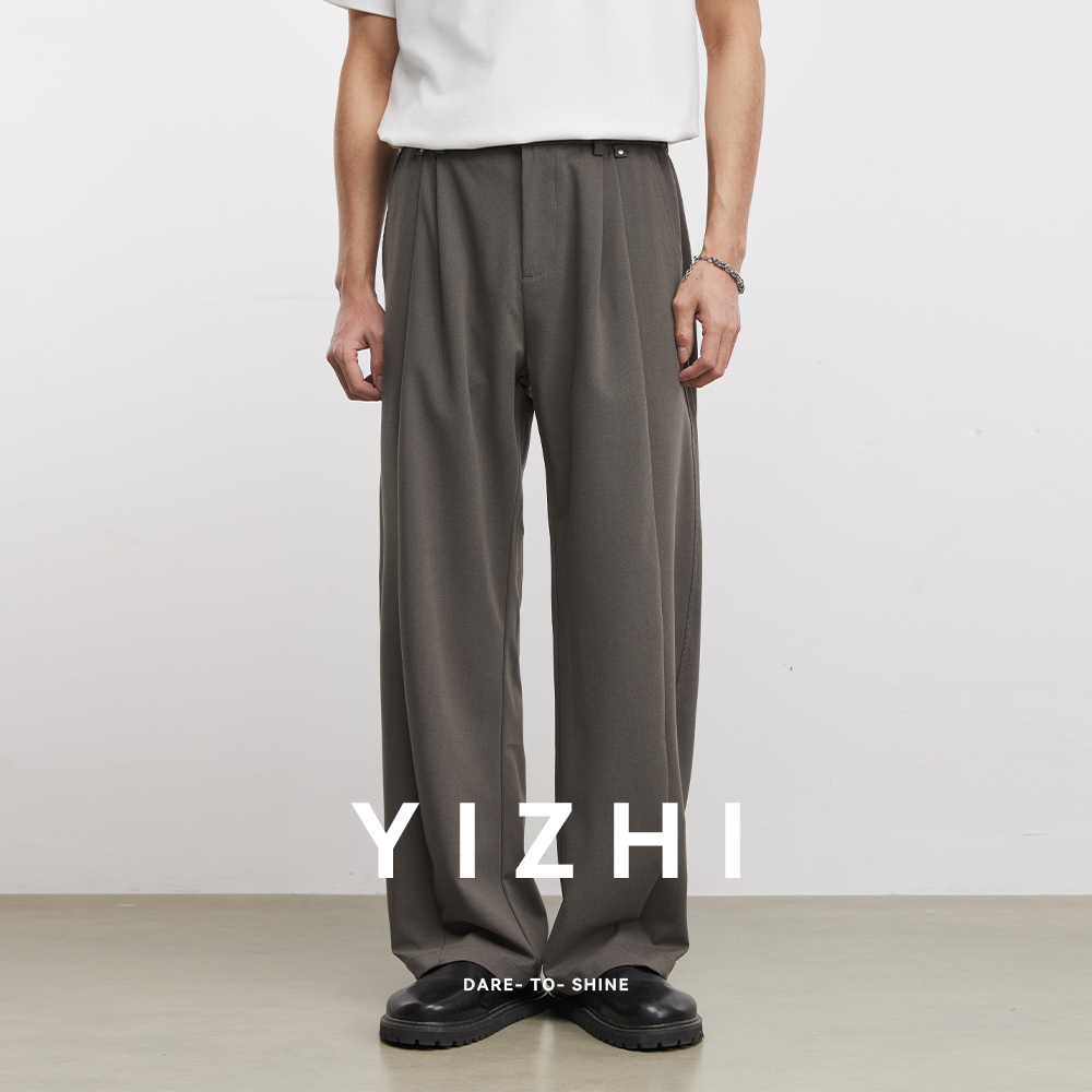 Men'S Formal Wear In Winter - 220g Woven Fabric Scimitar Casual Pants