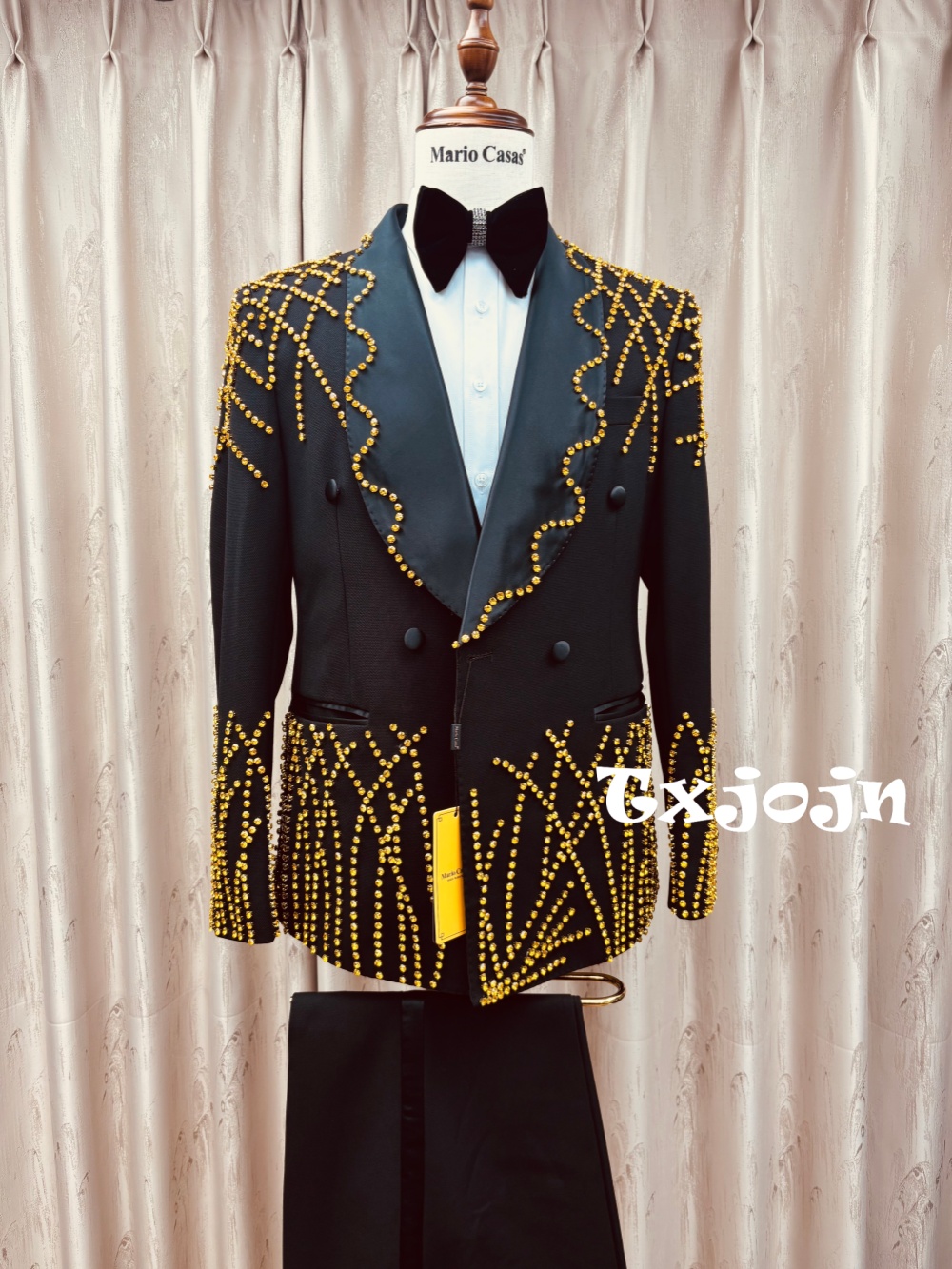 Men Formal Wear Clothes - Man Exquisite Beaded Suit Set 2
