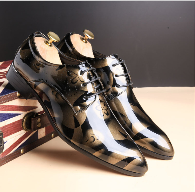 Men'S Luxury Formal Wear - Office Men Dress Shoes Floral Pattern