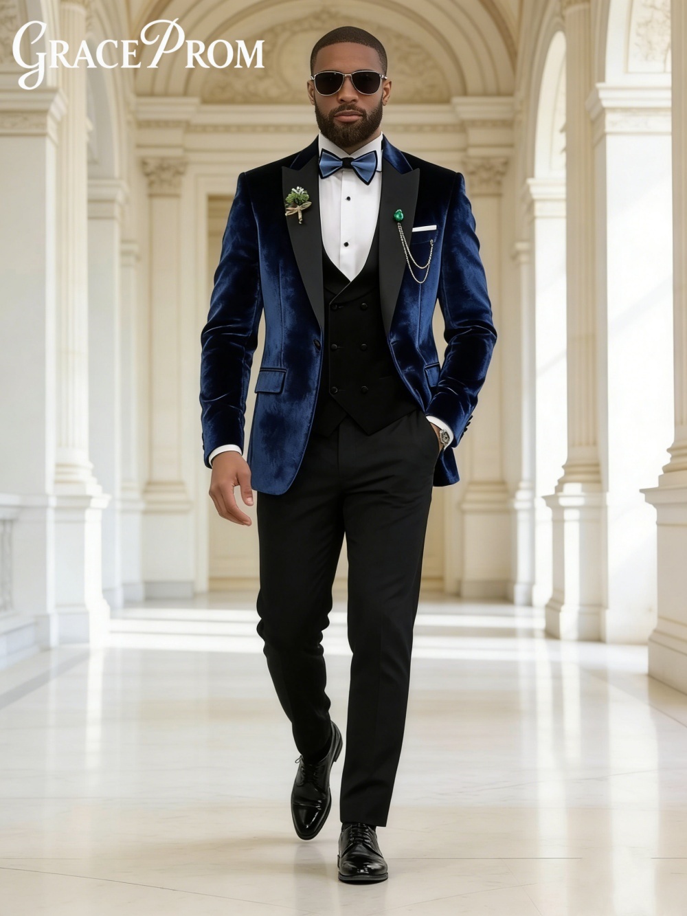 Men'S Formal Wear In Winter - Luxurious Velvet Autumn Winter Suits Set