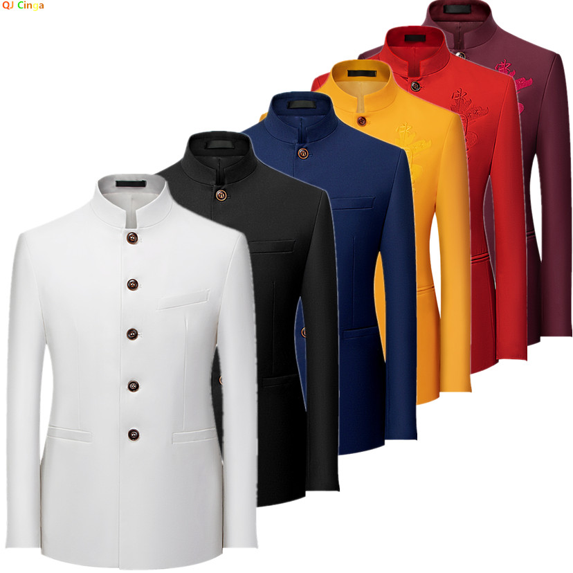 Men Formal Wear With Coat - 2026 Men's Chinese Style Long Sleeve