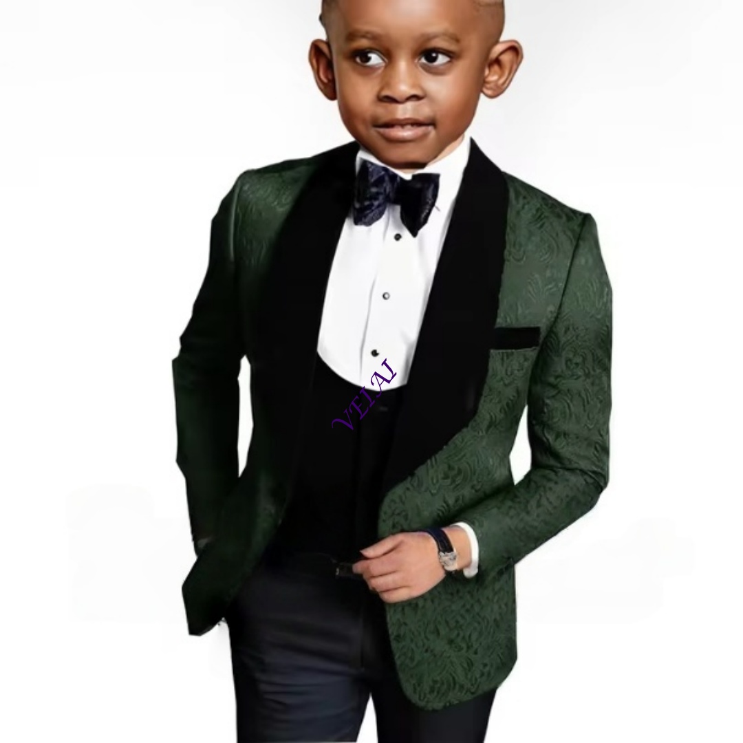 Men Formal Wear Clothes - IFashion Floral Three-piece Boys Suit Wedding