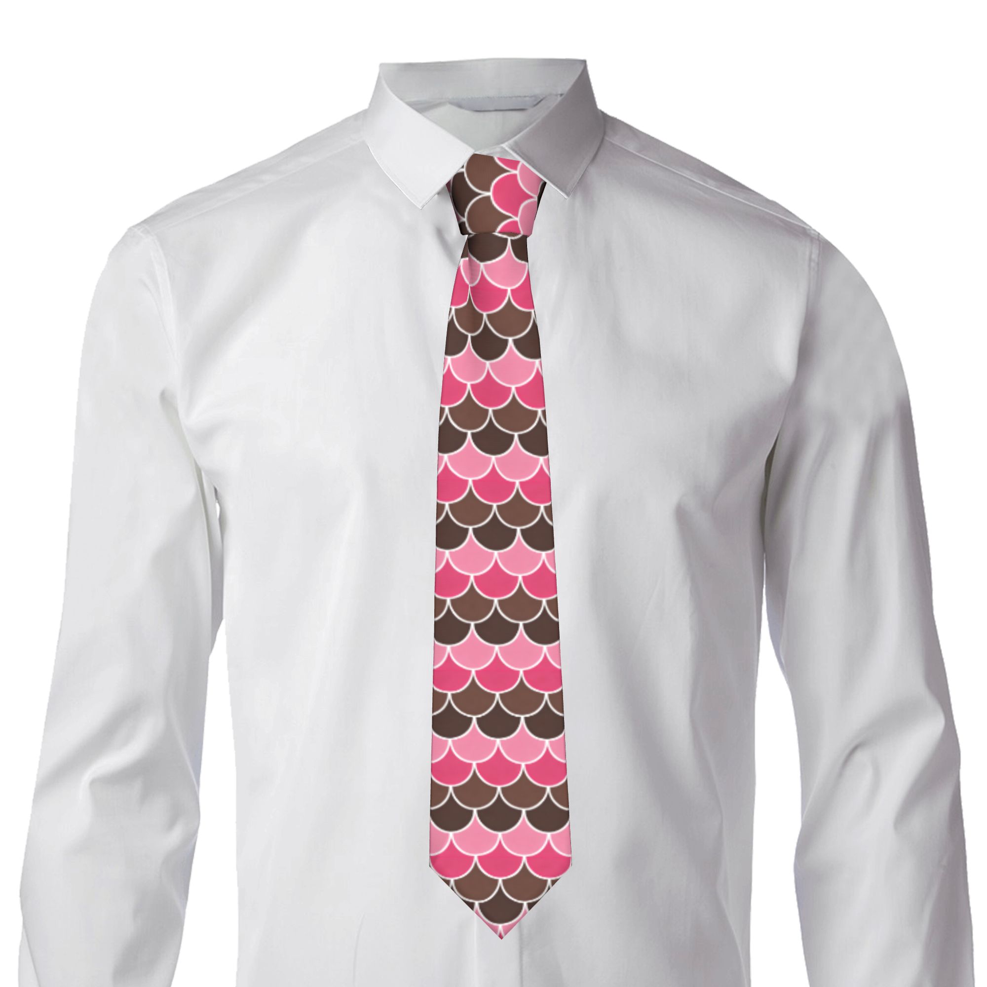 Formal Geometric Scallop Fish  - Scale - Men Formals & Ethnic Wear recension och pris