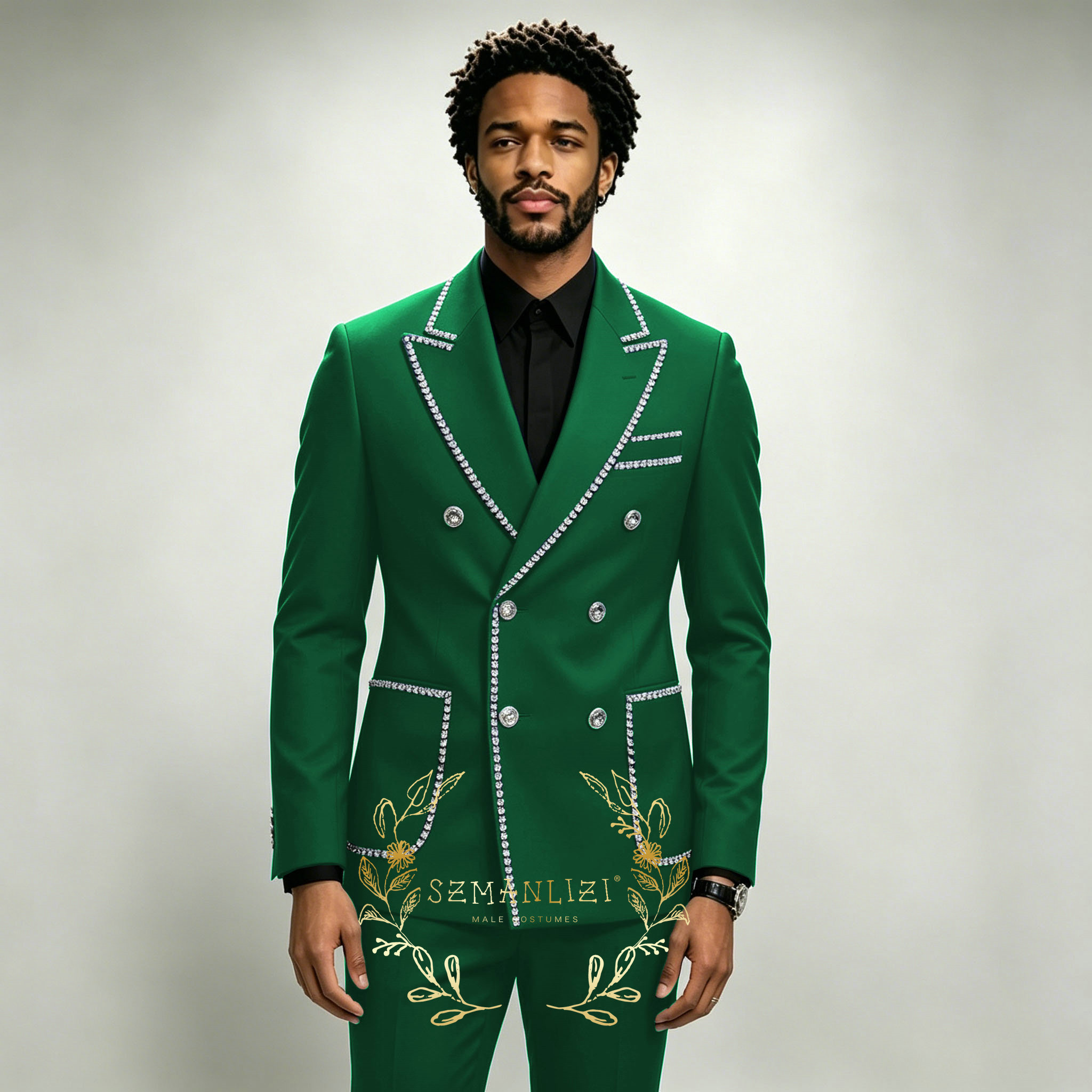 Luxury Men's Suits 2 Pieces Ro - Men Formal Wear For Wedding recension och pris