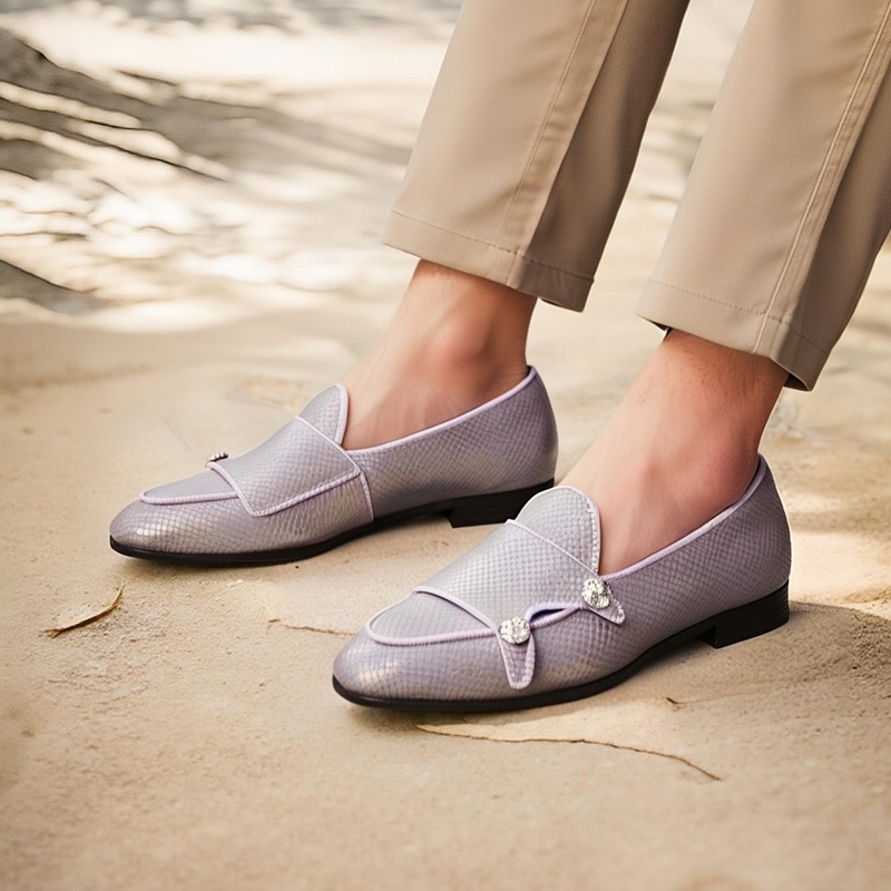 Piergitar Violet Dragon Scale  - Scale - Men Formals & Ethnic Wear recension och pris