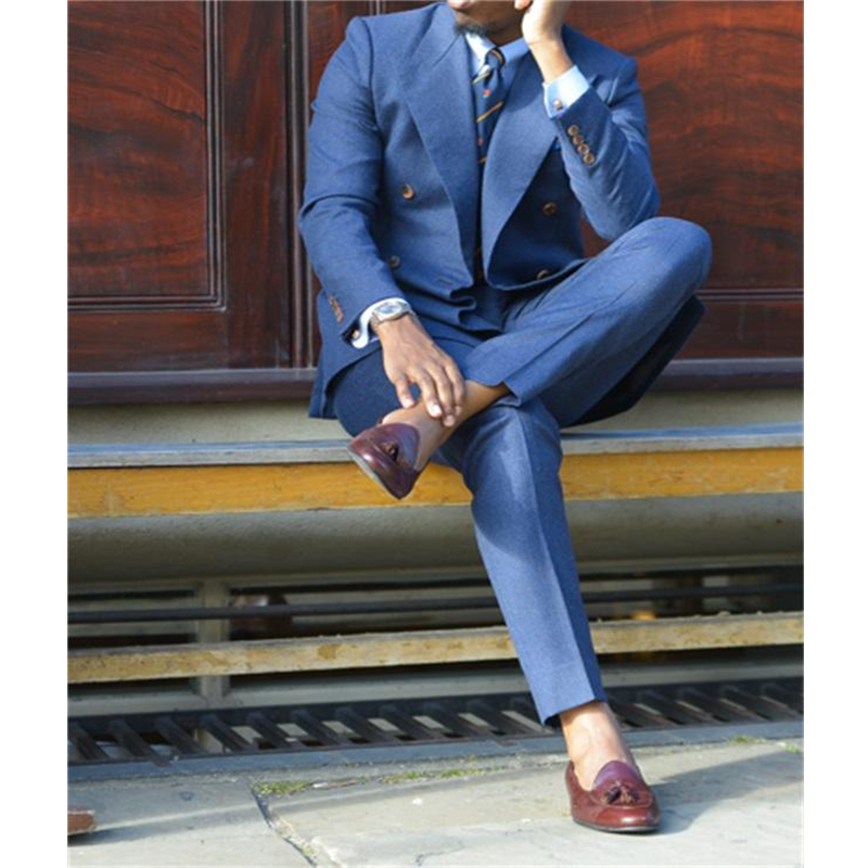 Dark Blue Formal Mens Suits Tw - Men Formal Wear For Wedding recension och pris