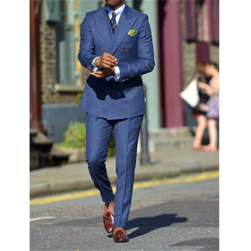 Dark Blue Formal Mens Suits Tw - Men Formal Wear For Wedding recension och pris