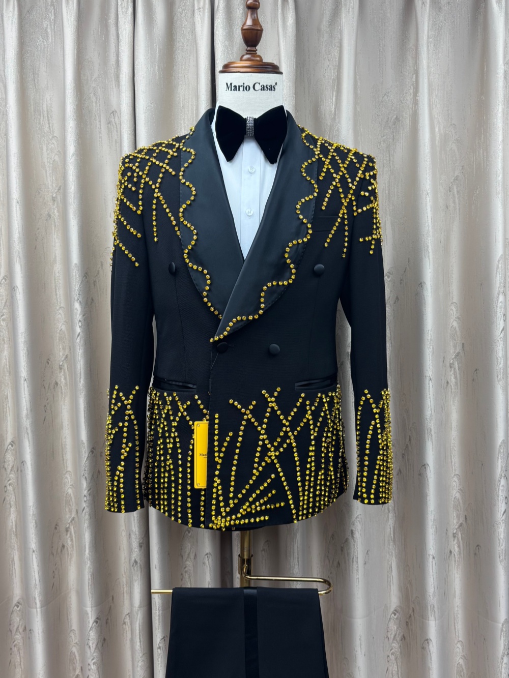 Man Exquisite Beaded Suit Set  - Men Formal Wear Clothes recension och pris