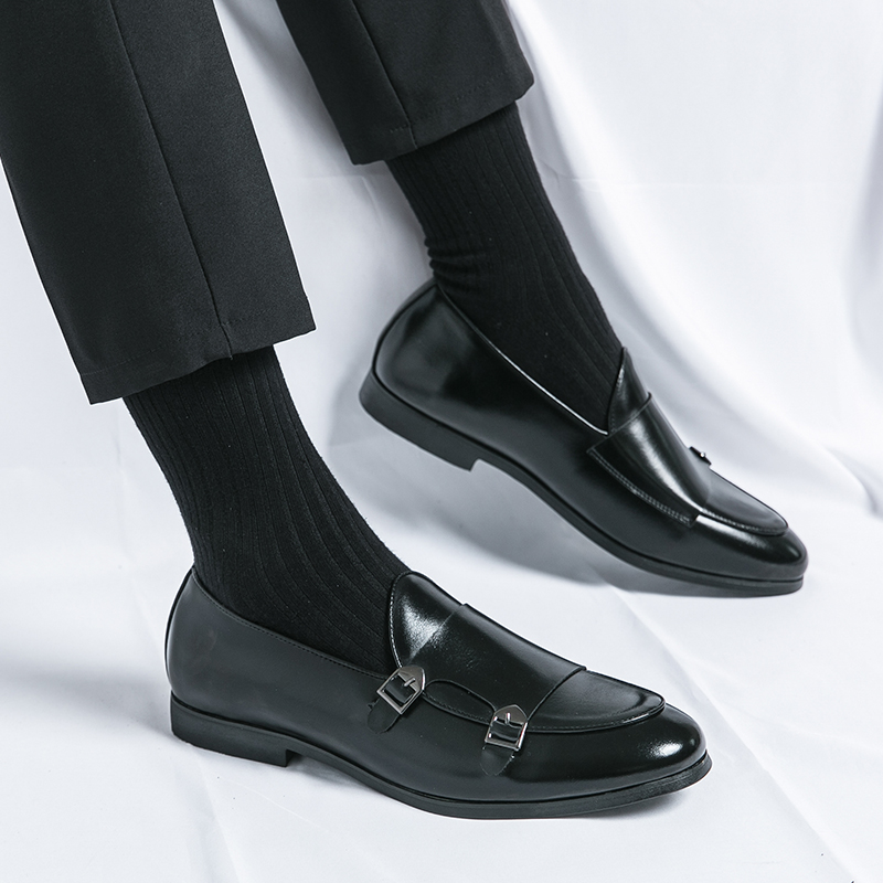 Man Leather Shoes Formal Monk  - Men'S Luxury Formal Wear recension och pris