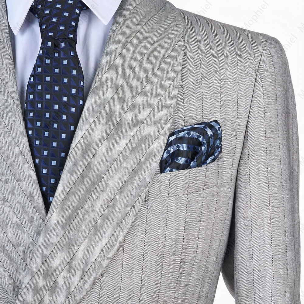 Mophiel Light Grey Men Suits S - Men Formal Wear For Wedding recension och pris