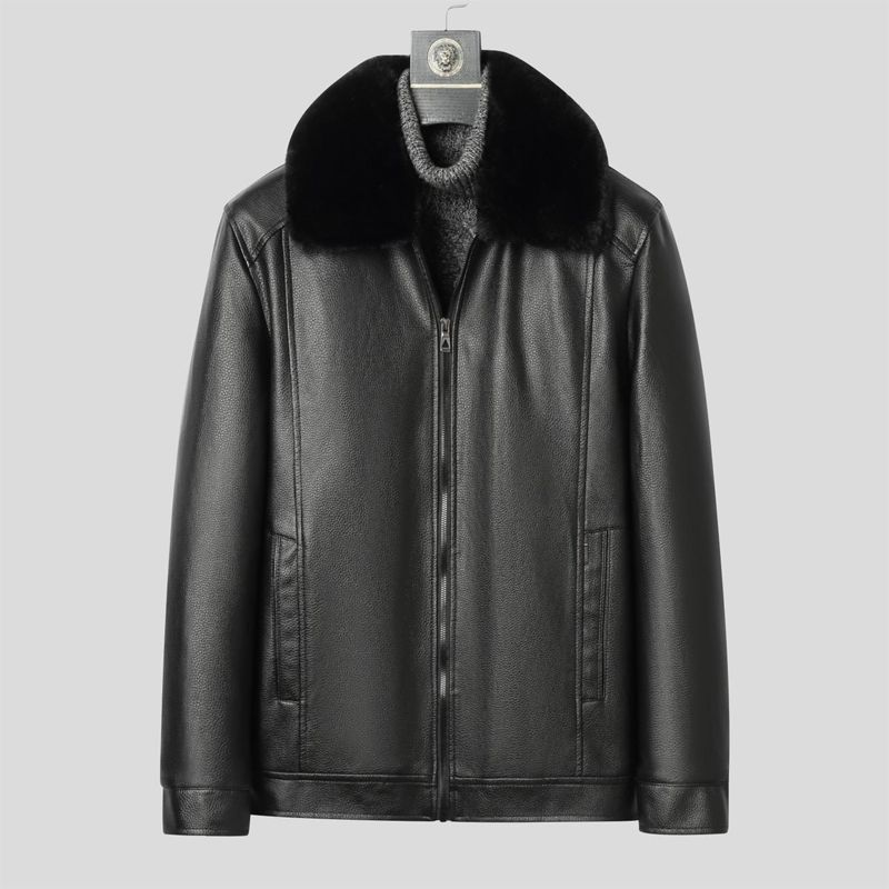 Winter Leather Coat for Men Wa - Men'S Formal Wear In Winter recension och pris