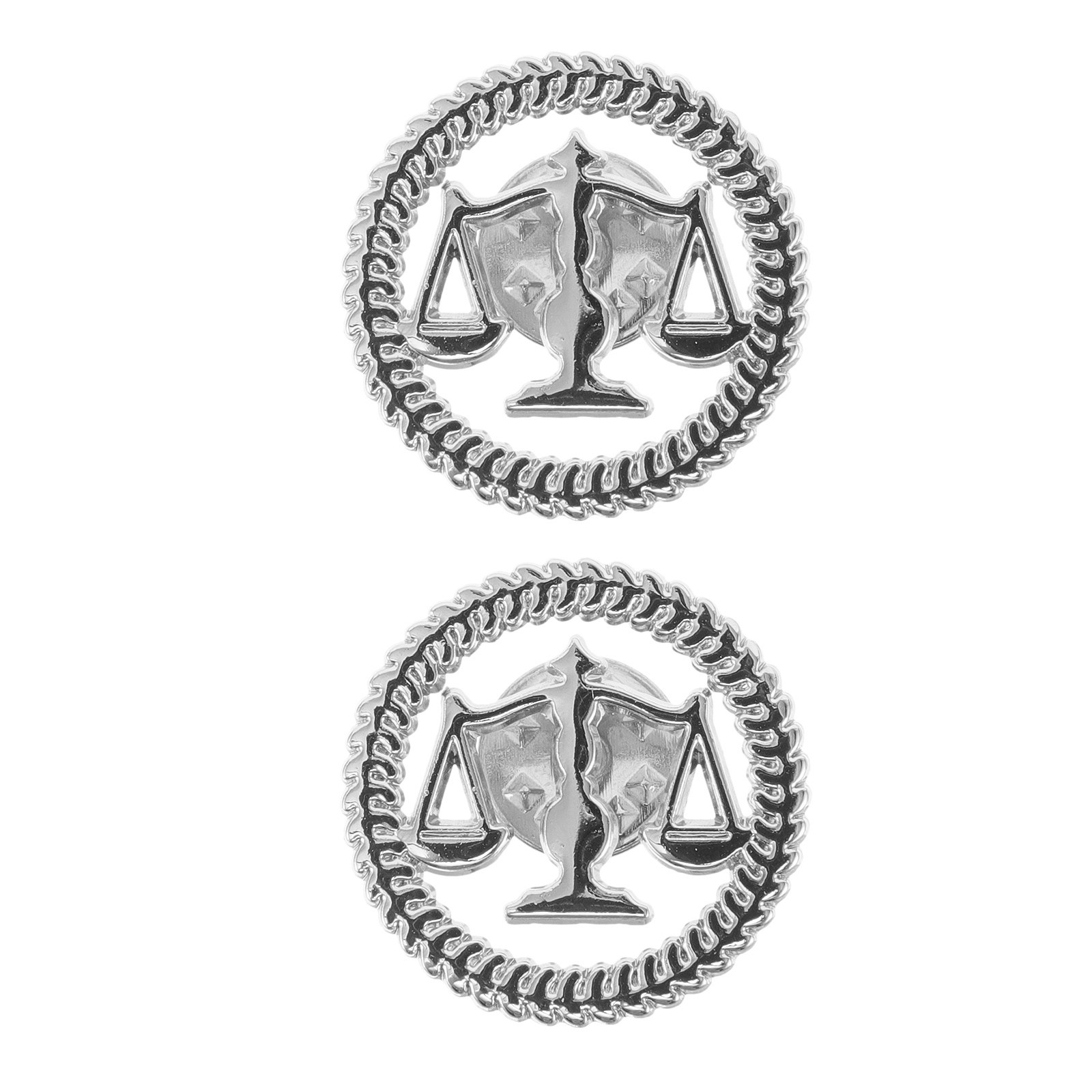 2Pcs Justice Lawyer Brooch Lib - Scale - Men Formals & Ethnic Wear recension och pris