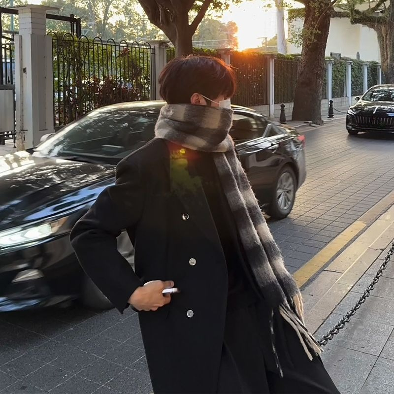 Korean Inspired Men's Wool Ove - Men'S Formal Wear In Winter recension och pris