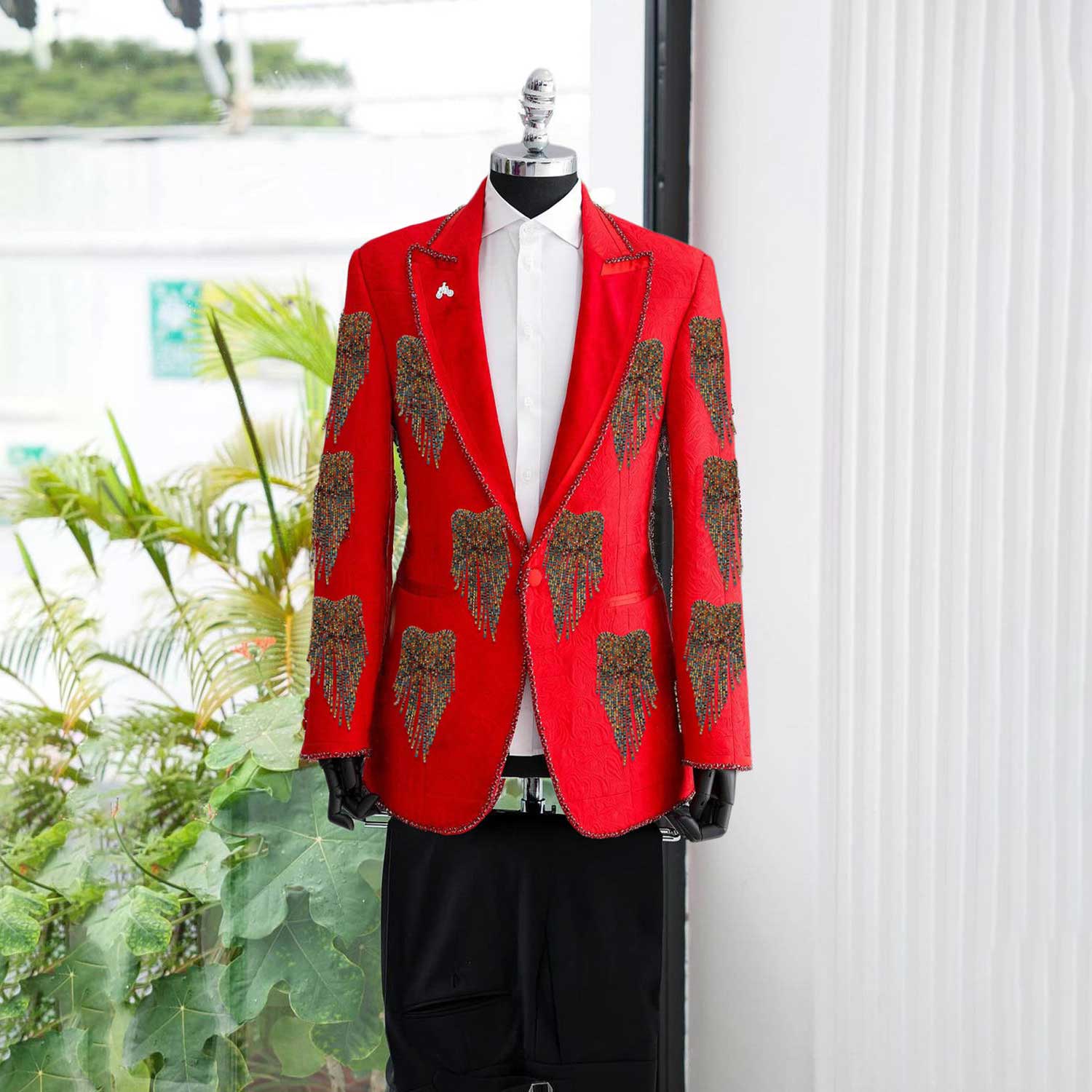 Fashion Wedding Men Suit Cryst - Men Formal Wear With Coat recension och pris