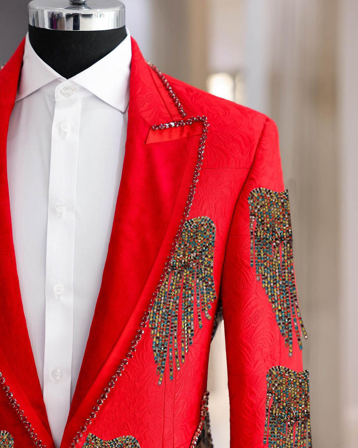 Fashion Wedding Men Suit Cryst - Men Formal Wear With Coat recension och pris