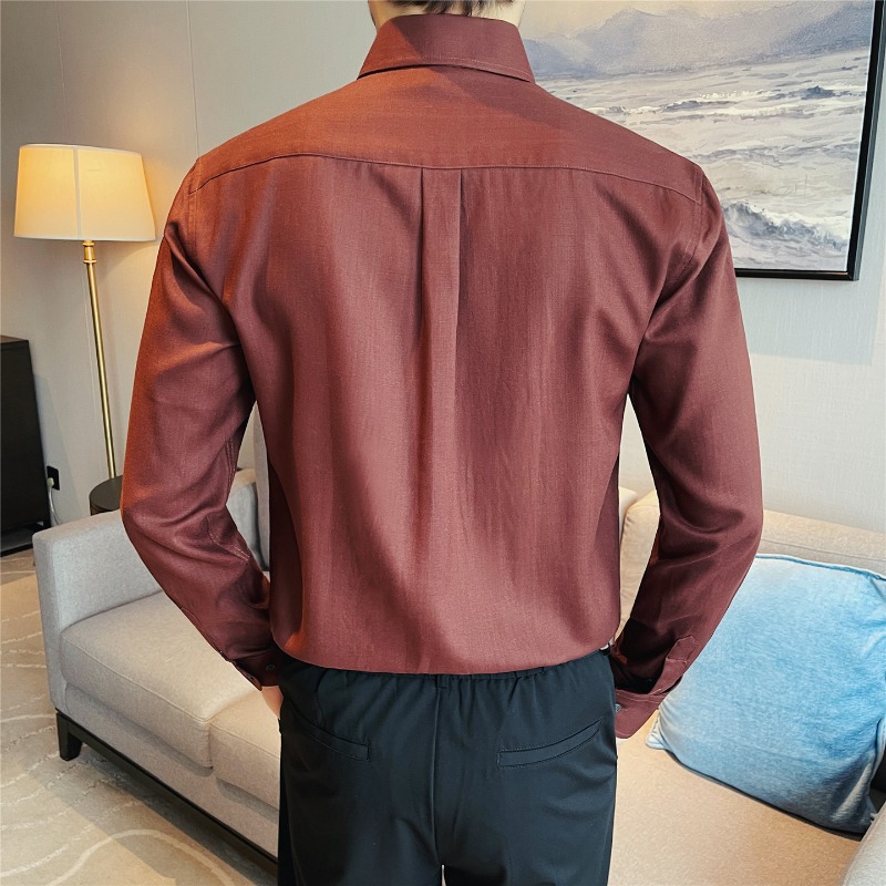 100% Lyocell Breathable Shirts - Men Formal Wear Clothes recension och pris