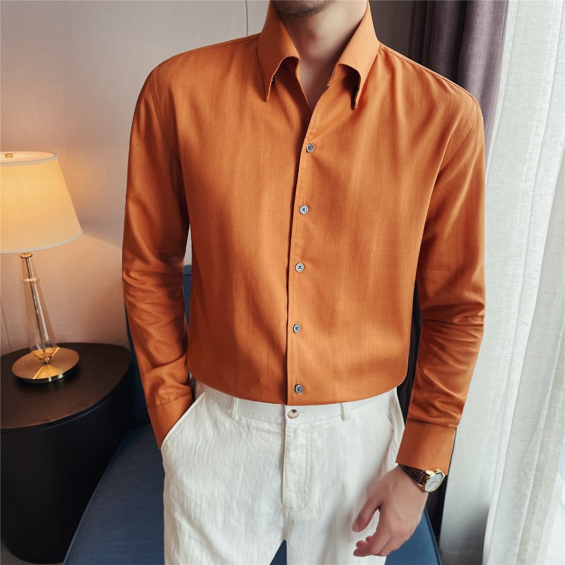 100% Lyocell Breathable Shirts - Men Formal Wear Clothes recension och pris