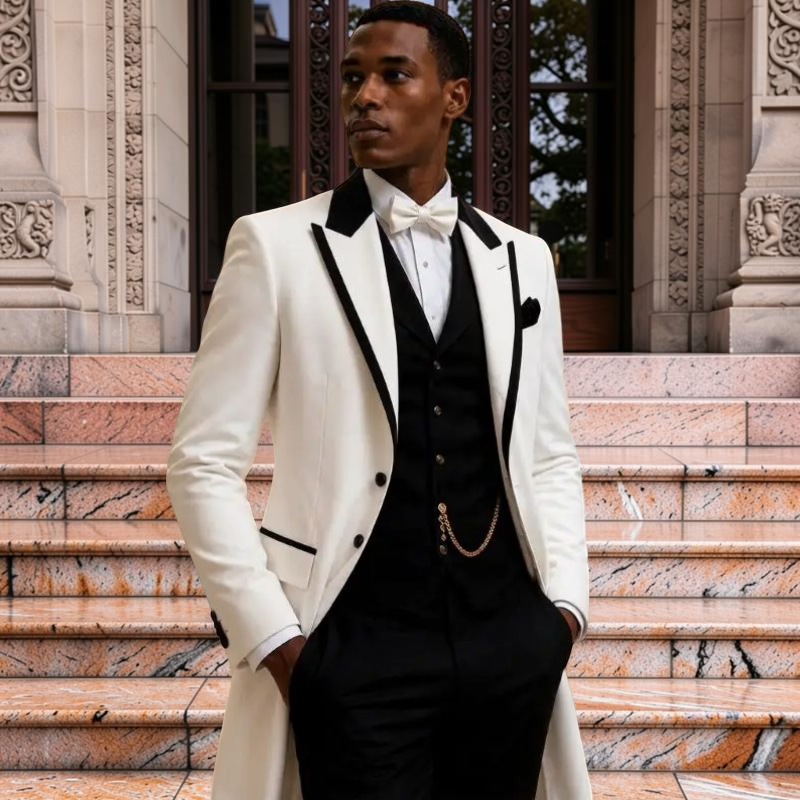 3 Pcs Wedding Suits for Men Sl - Men Formal Wear For Wedding recension och pris