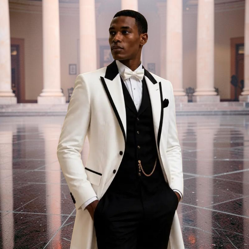 3 Pcs Wedding Suits for Men Sl - Men Formal Wear For Wedding recension och pris