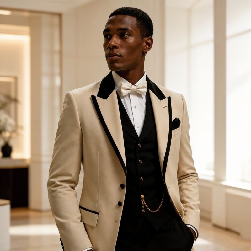 3 Pcs Wedding Suits for Men Sl - Men Formal Wear For Wedding recension och pris