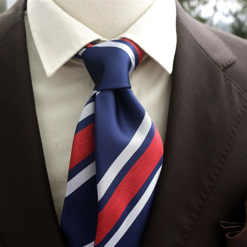 New Trendy Navy Brown Neckties - Men Formal Wear Brown recension och pris