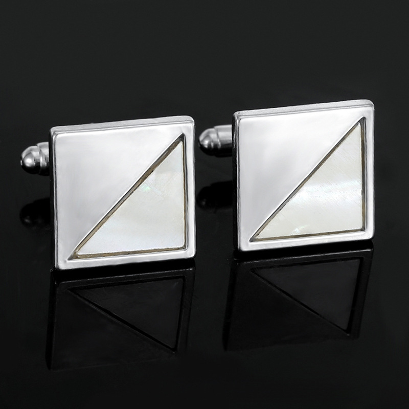 Square Snowflake Mirror Cuffli - Scale - Men Formals & Ethnic Wear recension och pris