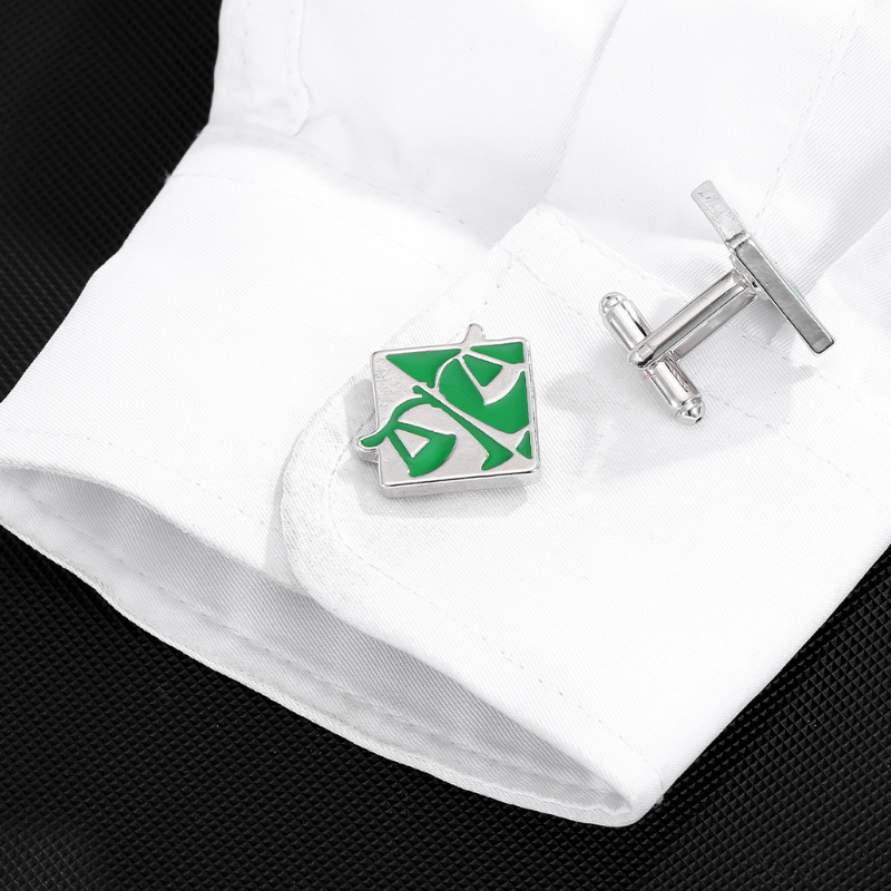 Square Snowflake Mirror Cuffli - Scale - Men Formals & Ethnic Wear recension och pris