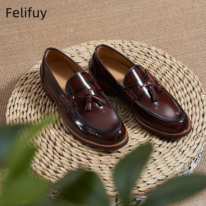 New Brown Men Flat Loafers Cow - Men Formal Wear Brown recension och pris