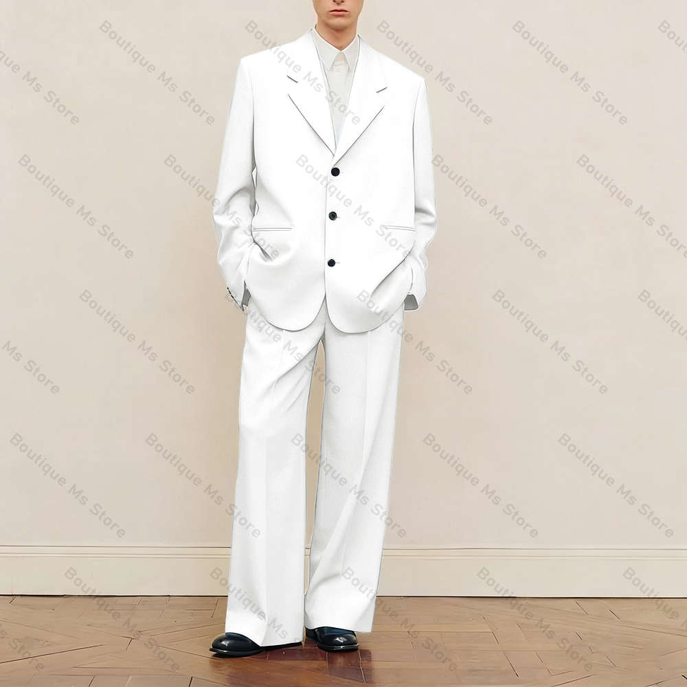 Men's Black Oversized Suit Set - Men Formal Wear For Wedding recension och pris