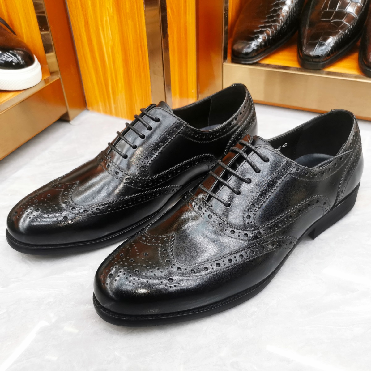 Luxury Men's Dress Shoes Genui - Men'S Luxury Formal Wear recension och pris
