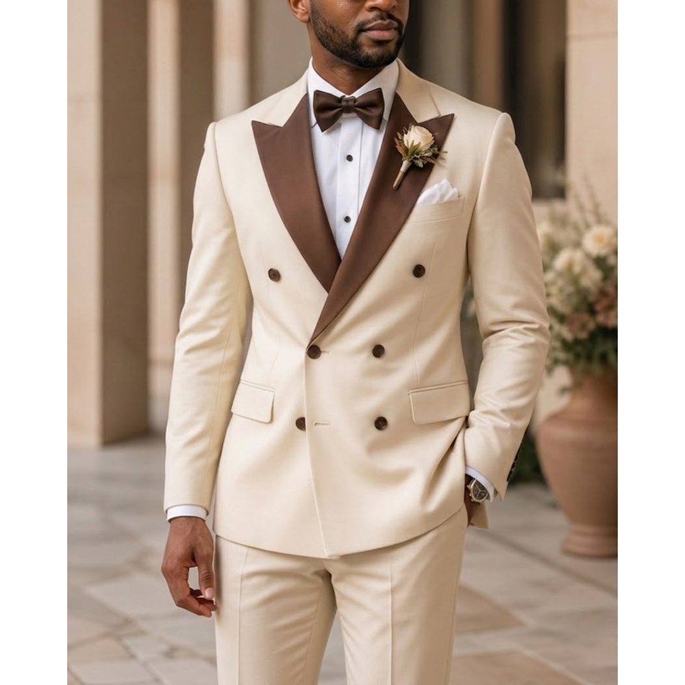 Men Double Breasted Tuxedo Sui - Men Formal Wear For Wedding recension och pris